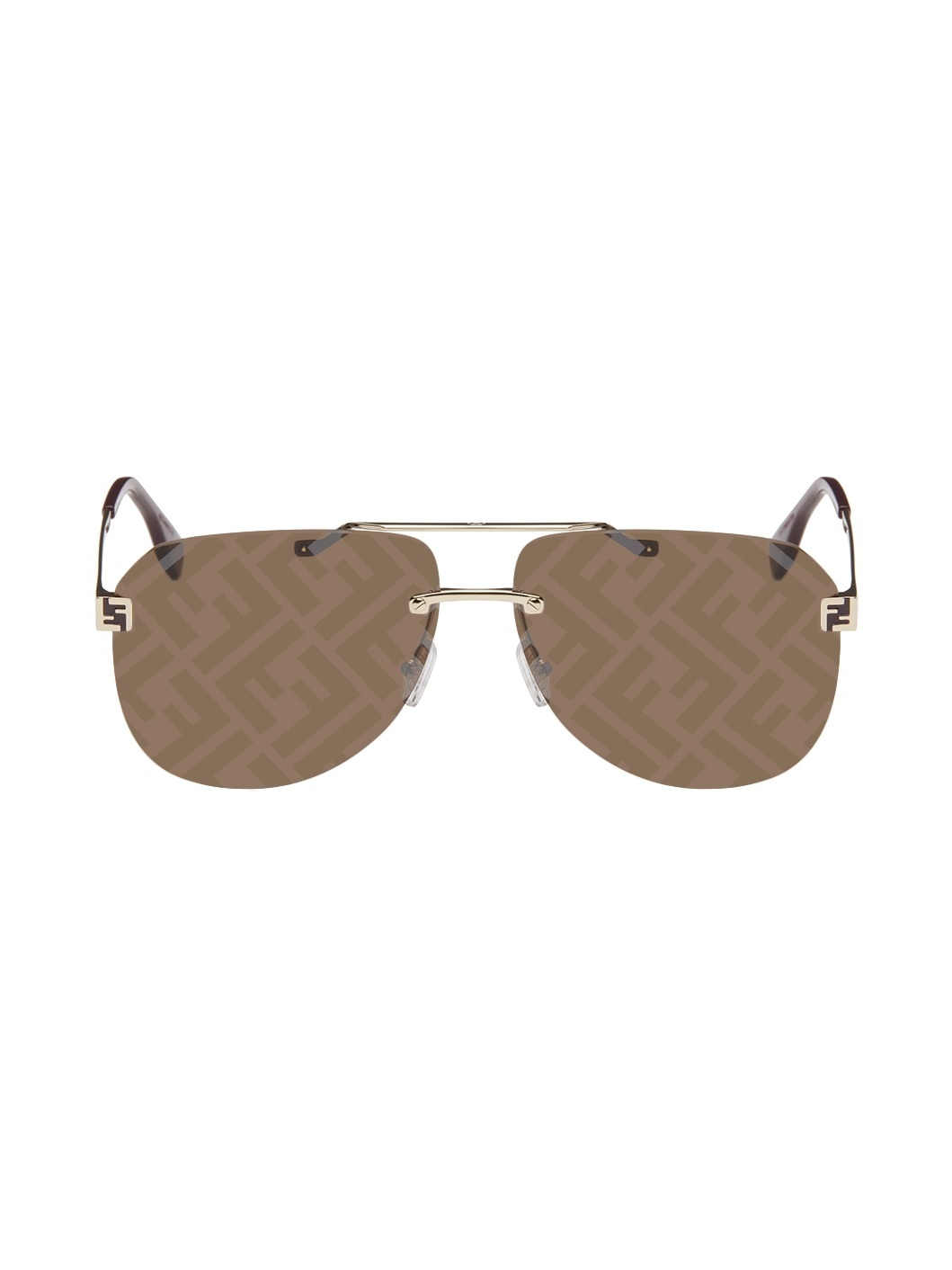 Gold Fendi Sky Sunglasses - 1