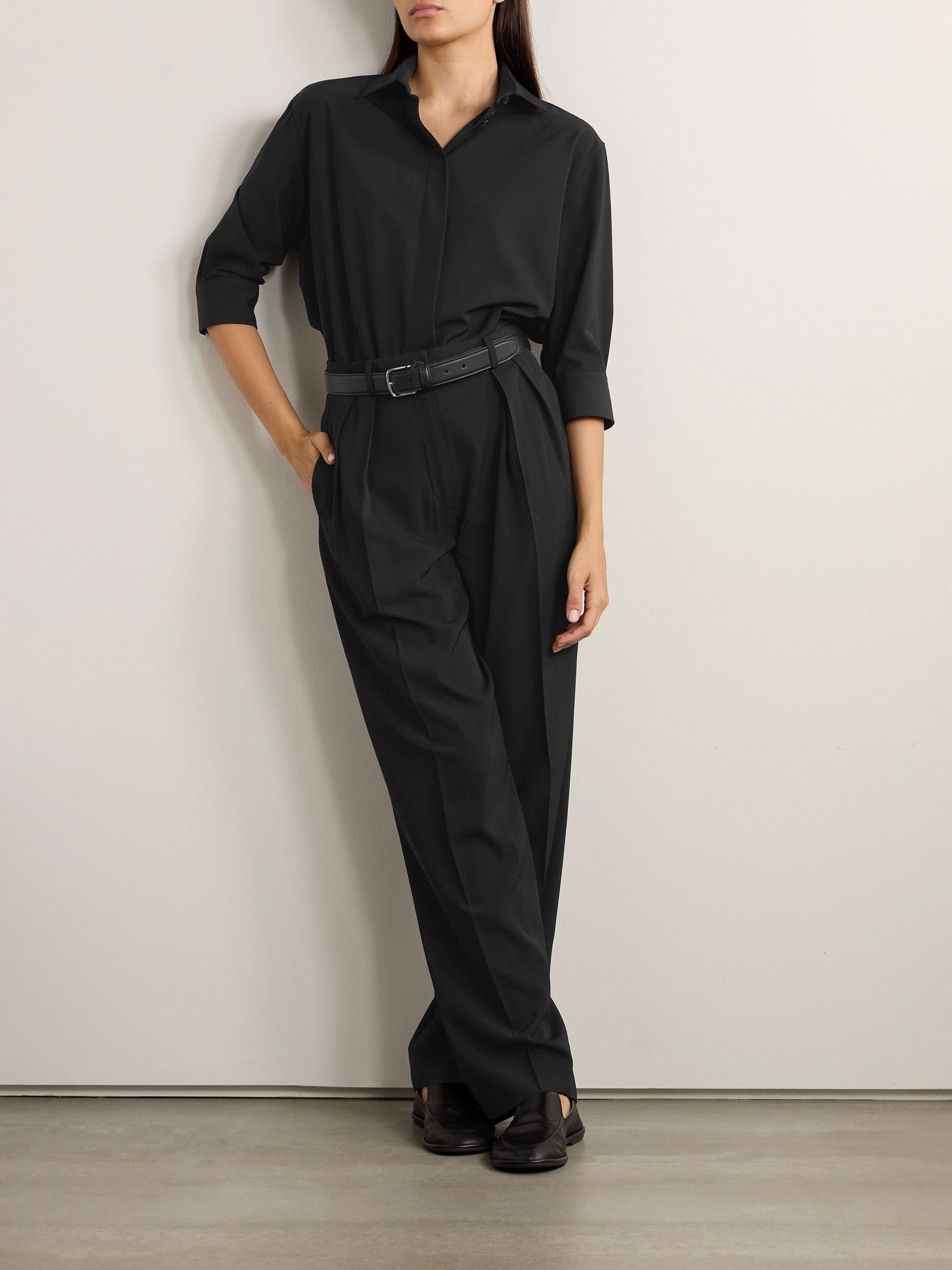 Essentials Elada crepe shirt Black - 2