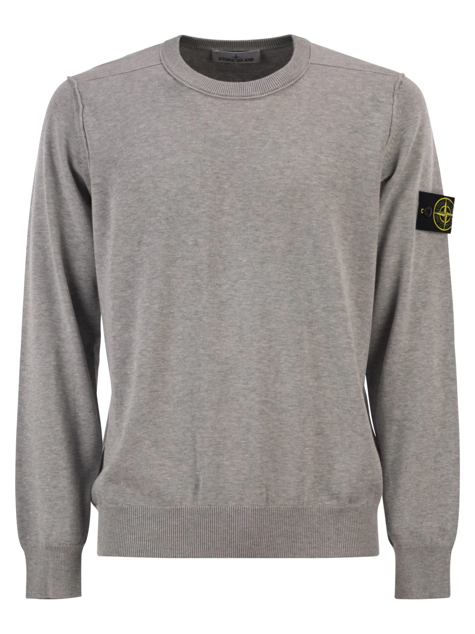 Stone Island Men Crew Neck Jumper With Small Lapel - 1