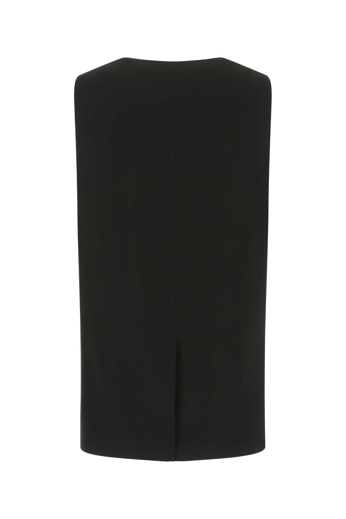 Burberry Women Black Silk Oversize Vest - 2