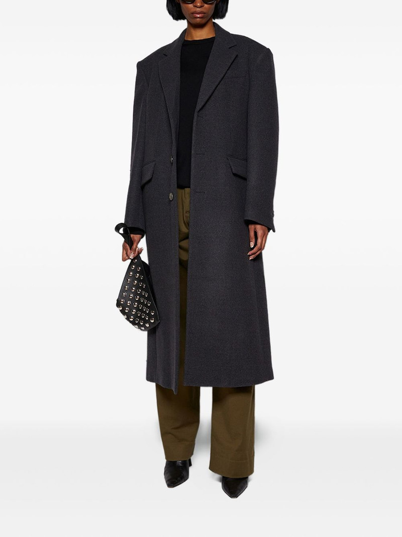 WARDROBE.NYC single-breasted wool coat outlook
