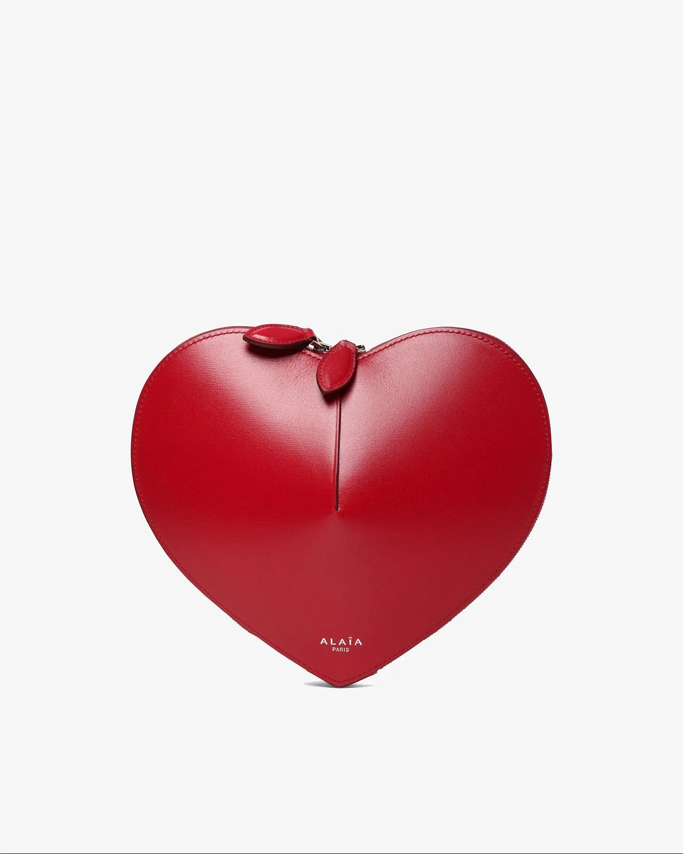 Le Coeur red leather crossbody bag - 1