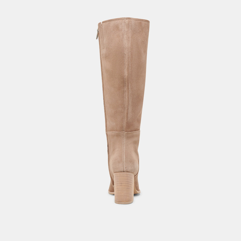 FYNN WIDE CALF BOOTS TRUFFLE SUEDE 11