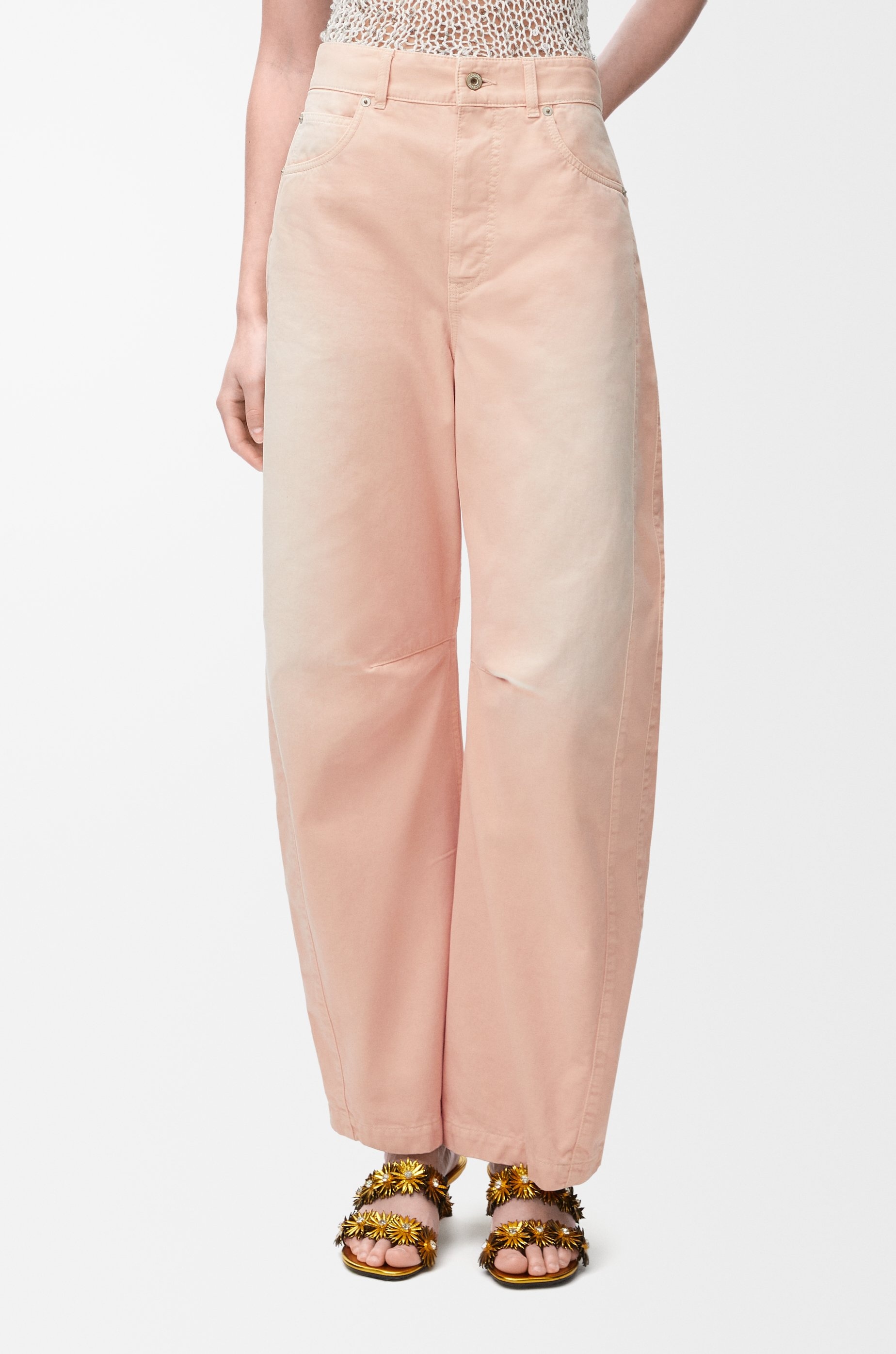 Barrel trousers in cotton - 3