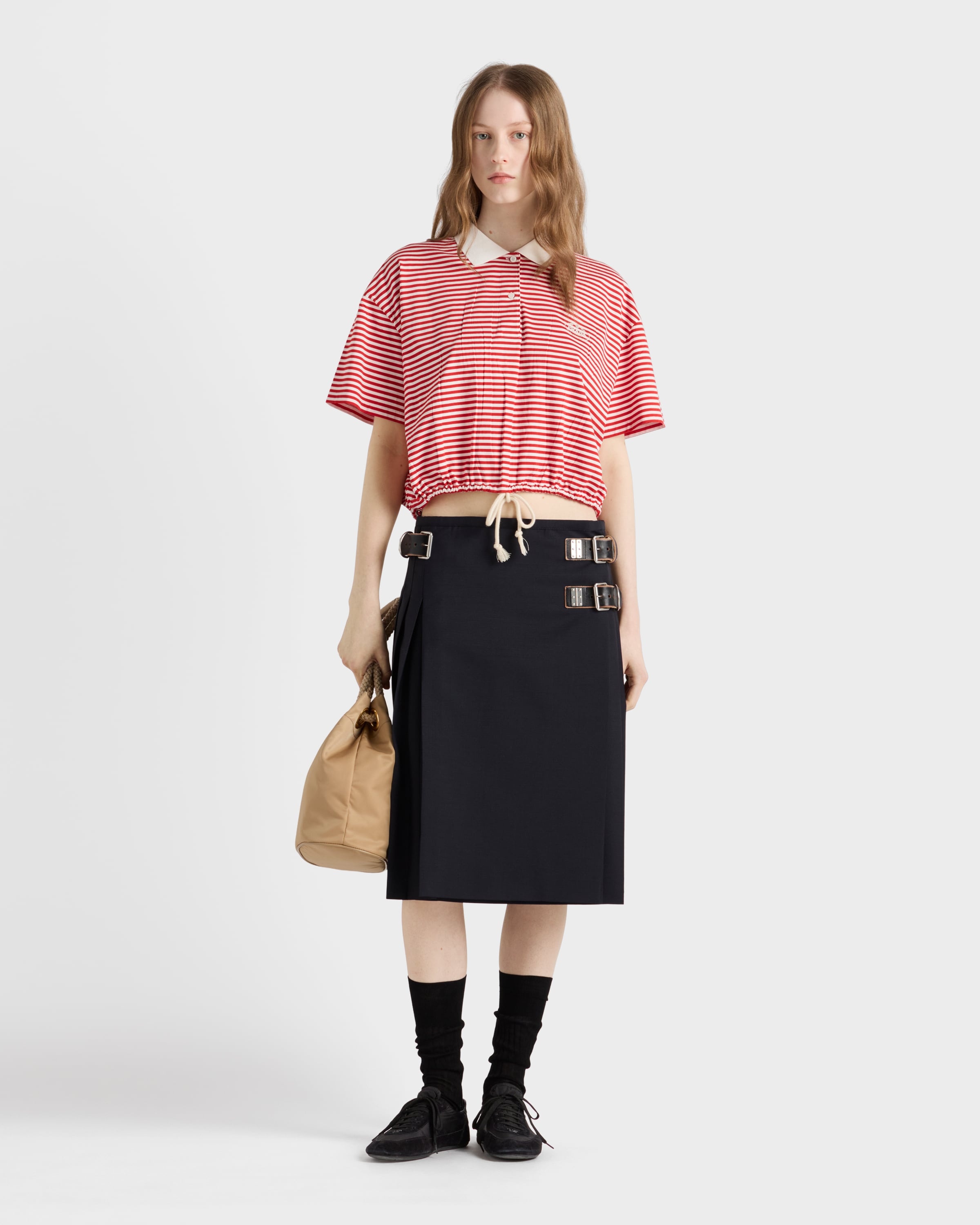 Striped jersey polo shirt - 2