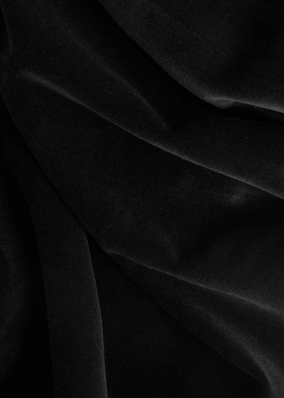 Tove Sabella Draped Velvet Midi Dress - 5