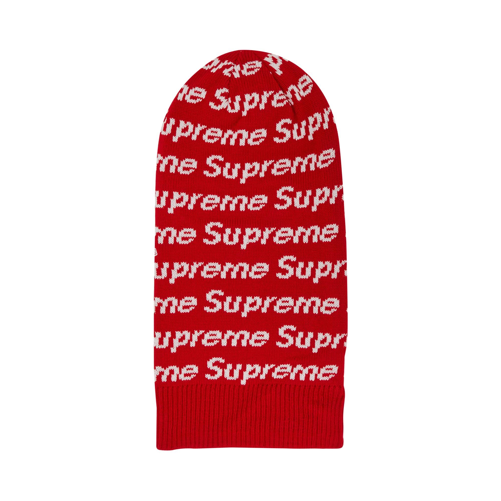 Supreme x New Era Repeat Balaclava 'Red' - 2