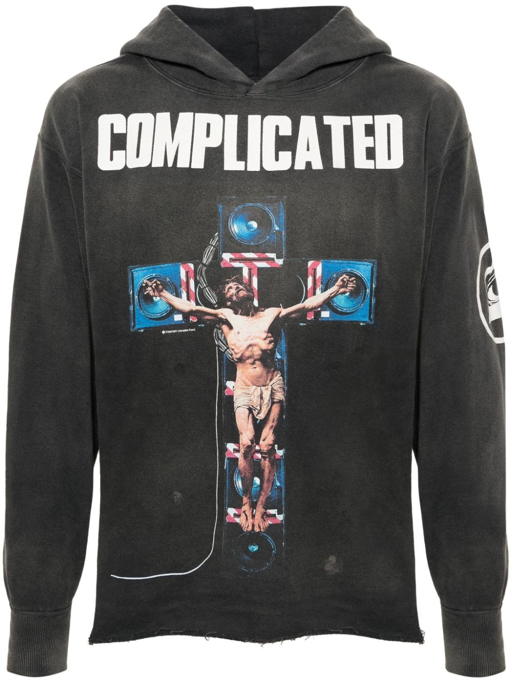 Complicated cotton hoodie - 1