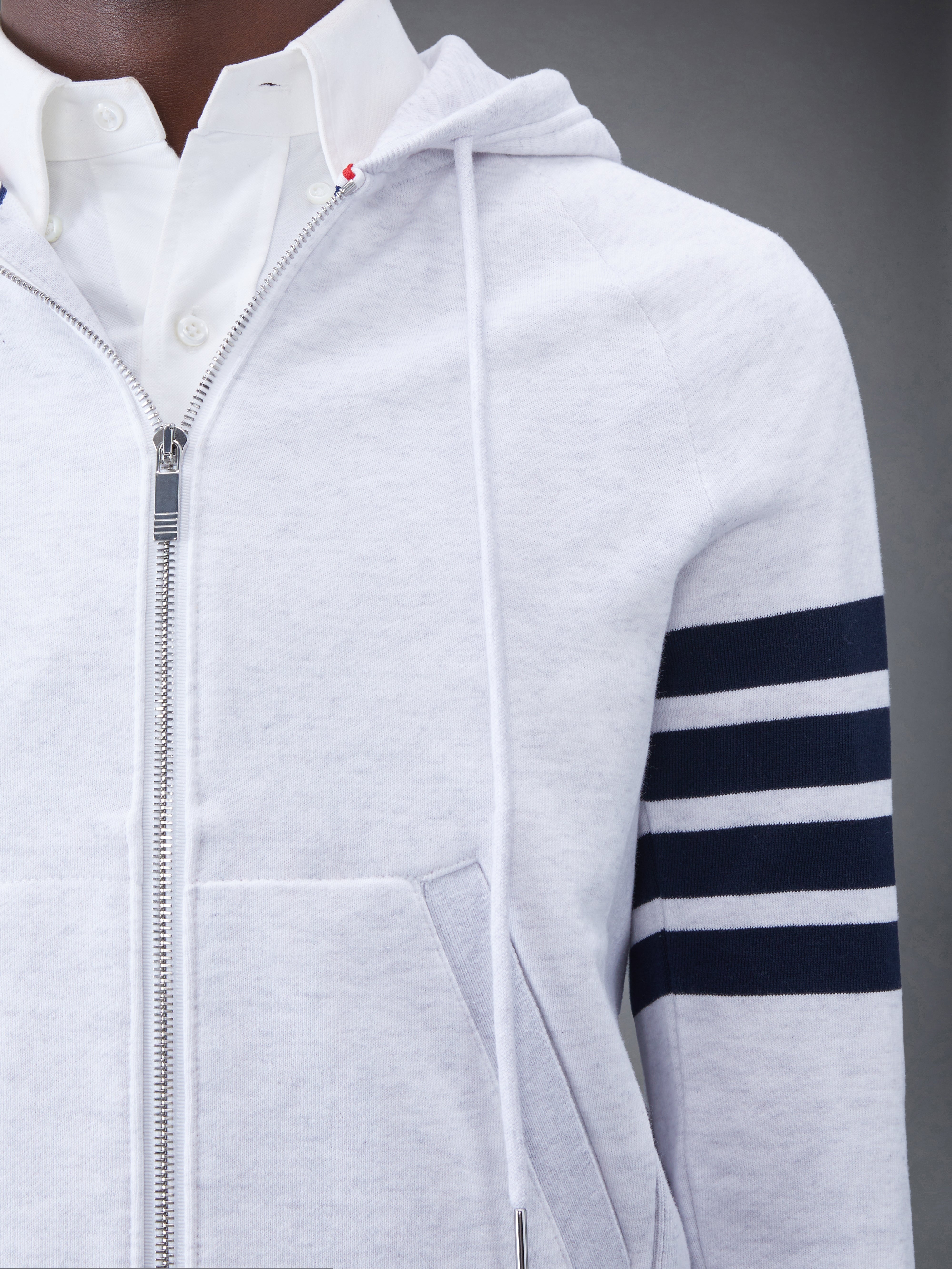 CLASSIC LOOPBACK 4-BAR ZIP HOODIE - 5