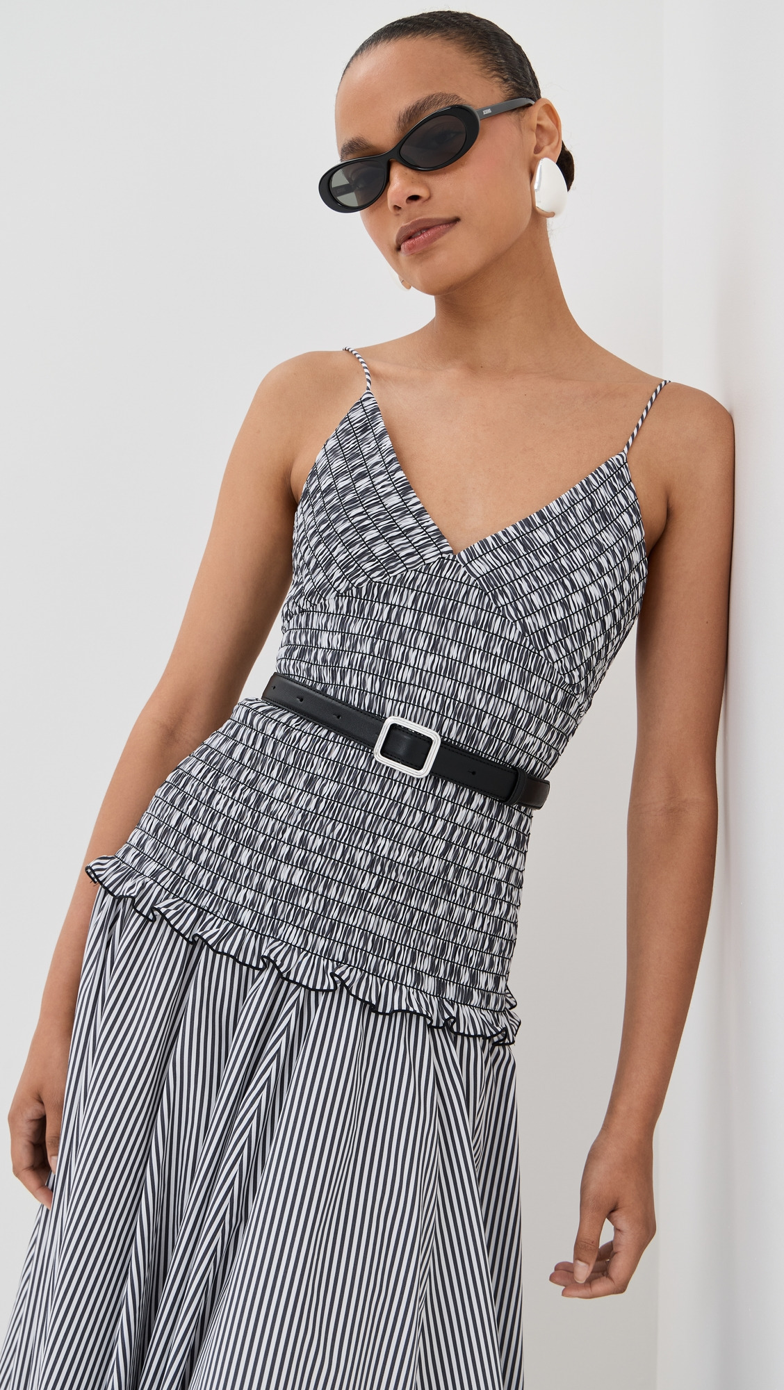 The Josie Spaghetti Strap Dress with Smocked Bodice - 2