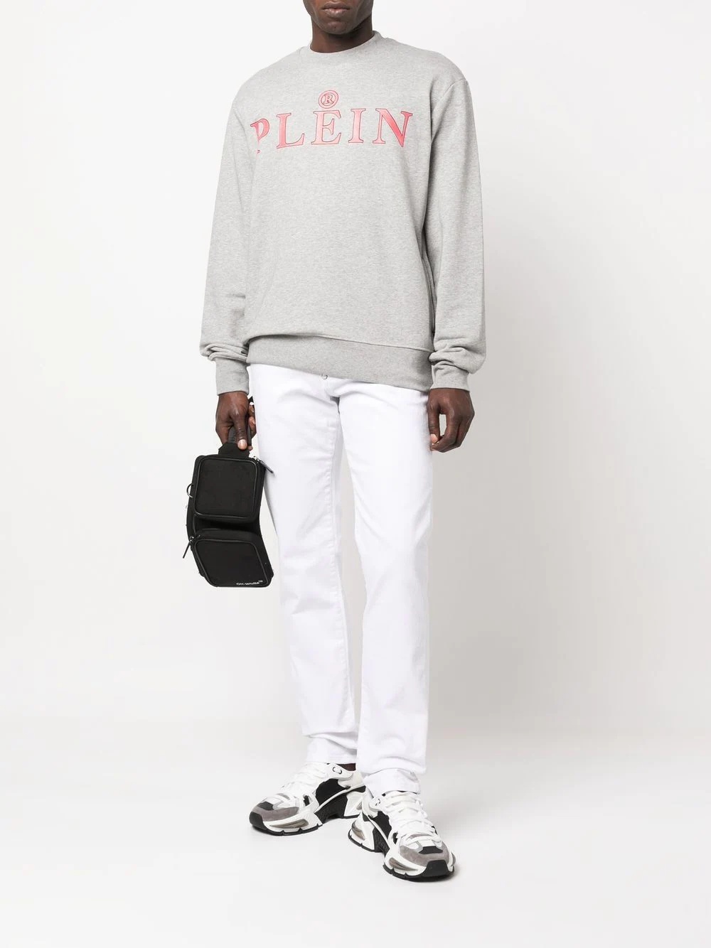 logo-print cotton sweatshirt - 3