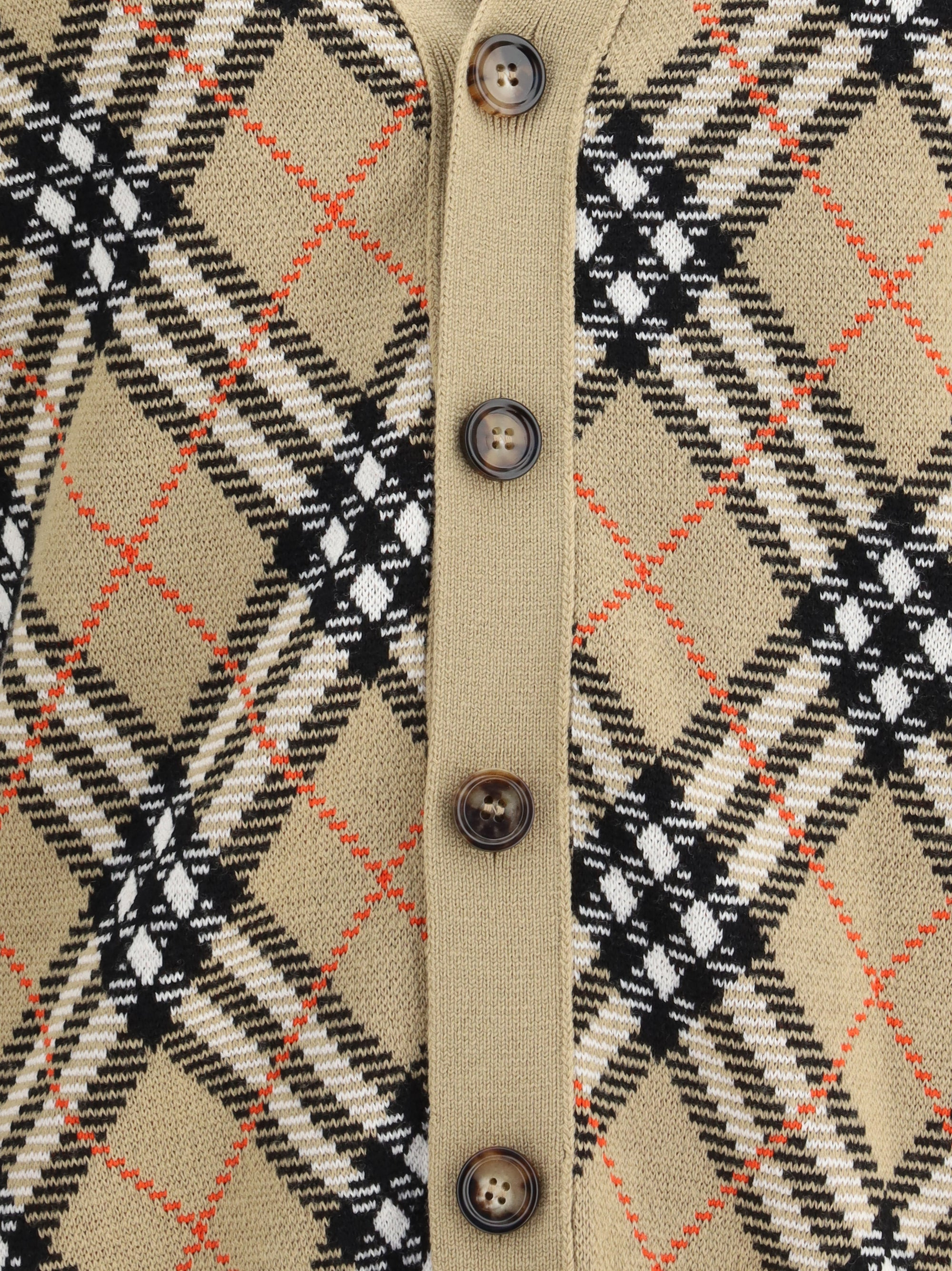 Burberry Men Archive Check Wool Cardigan - 3