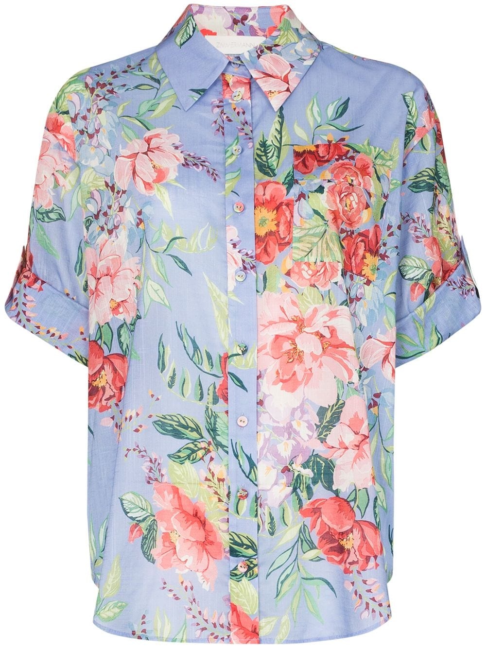 Juliette floral-print cotton shirt - 1