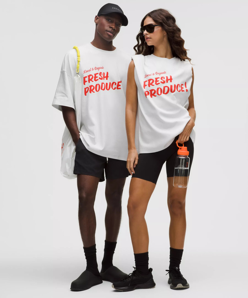Stretch Cotton-Blend Oversized Fresh Produce T-Shirt *Erewhon 1