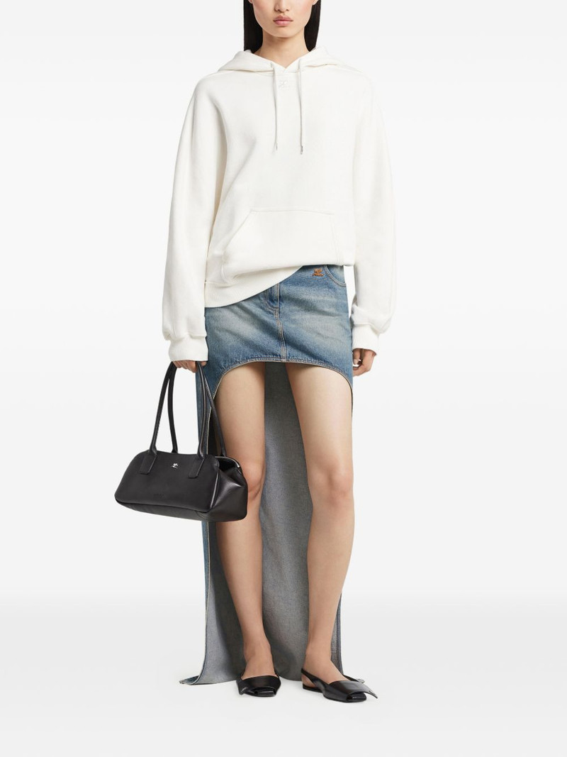 courrèges kangaroo-pocket hoodie outlook