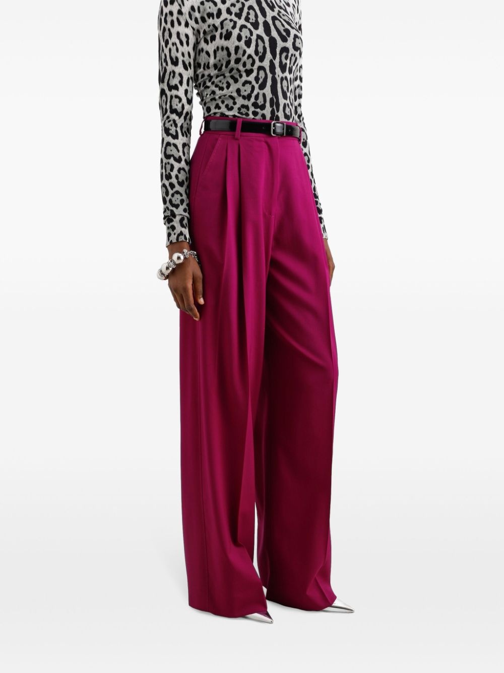 wide-leg trousers - 4