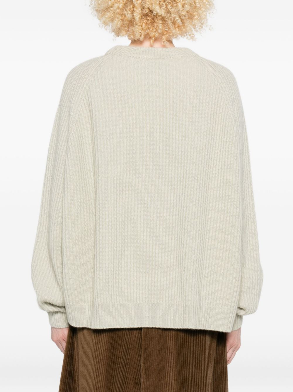 ribbed crew-neck pullover - 4