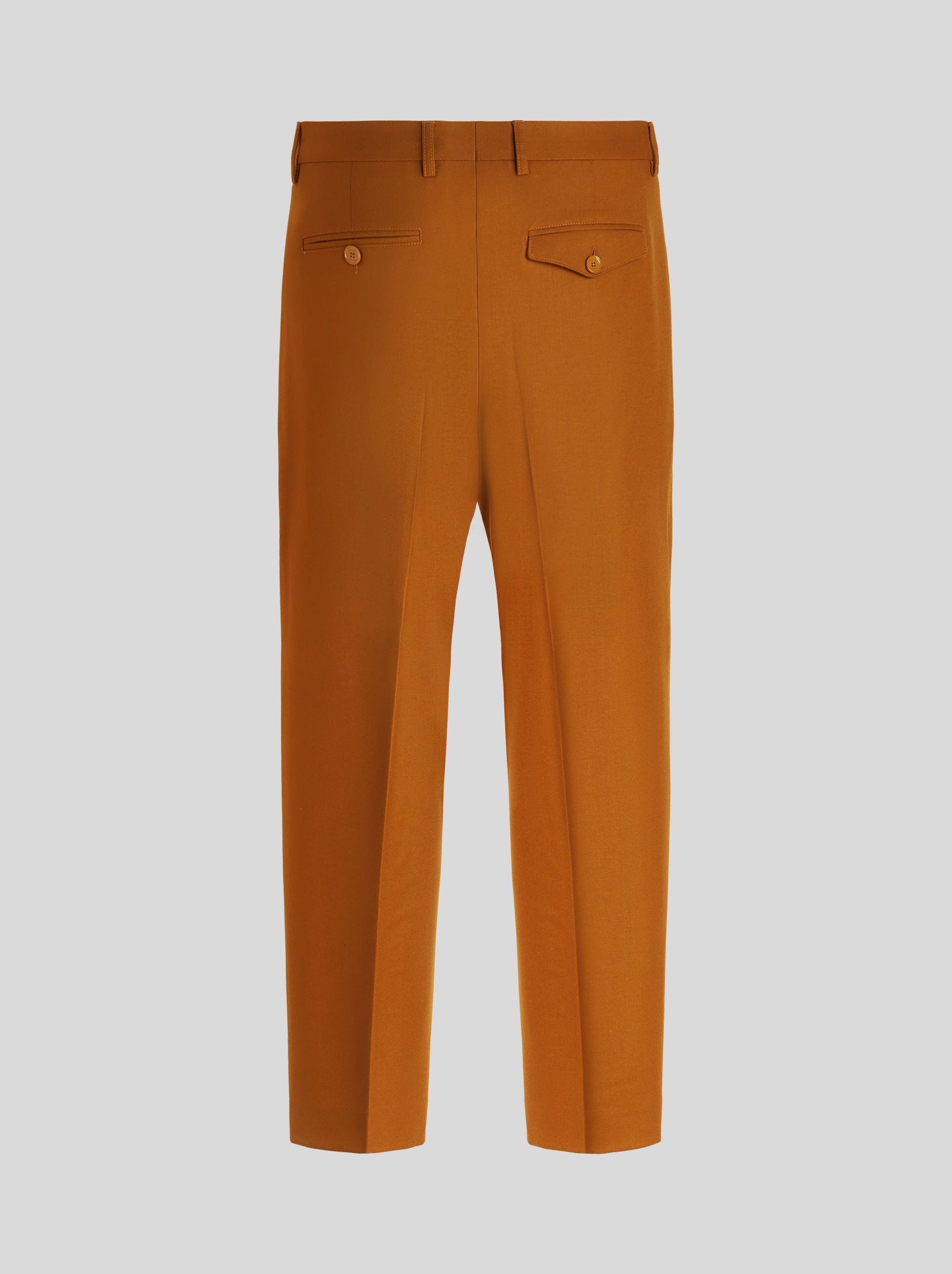WOOL TROUSERS WITH ONE TUCK - 5