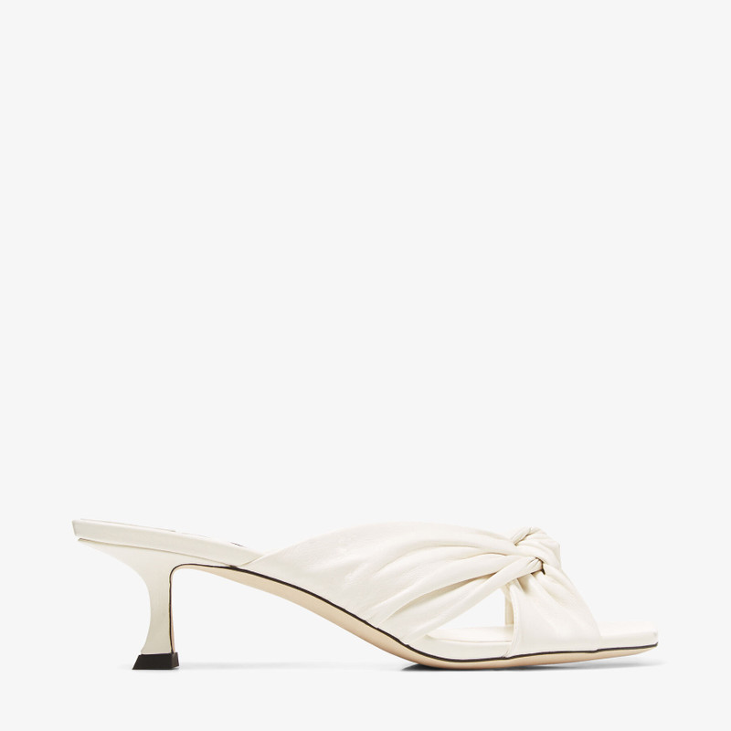 Avenue 50 Latte Nappa Leather Mules 1