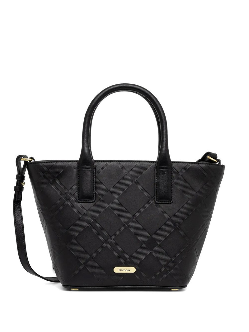 Birch Deboss quilted tote bag 1