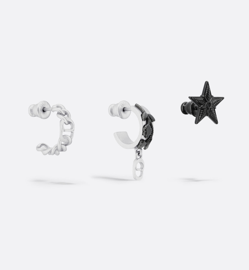 Dior Black Star Earring Set 7