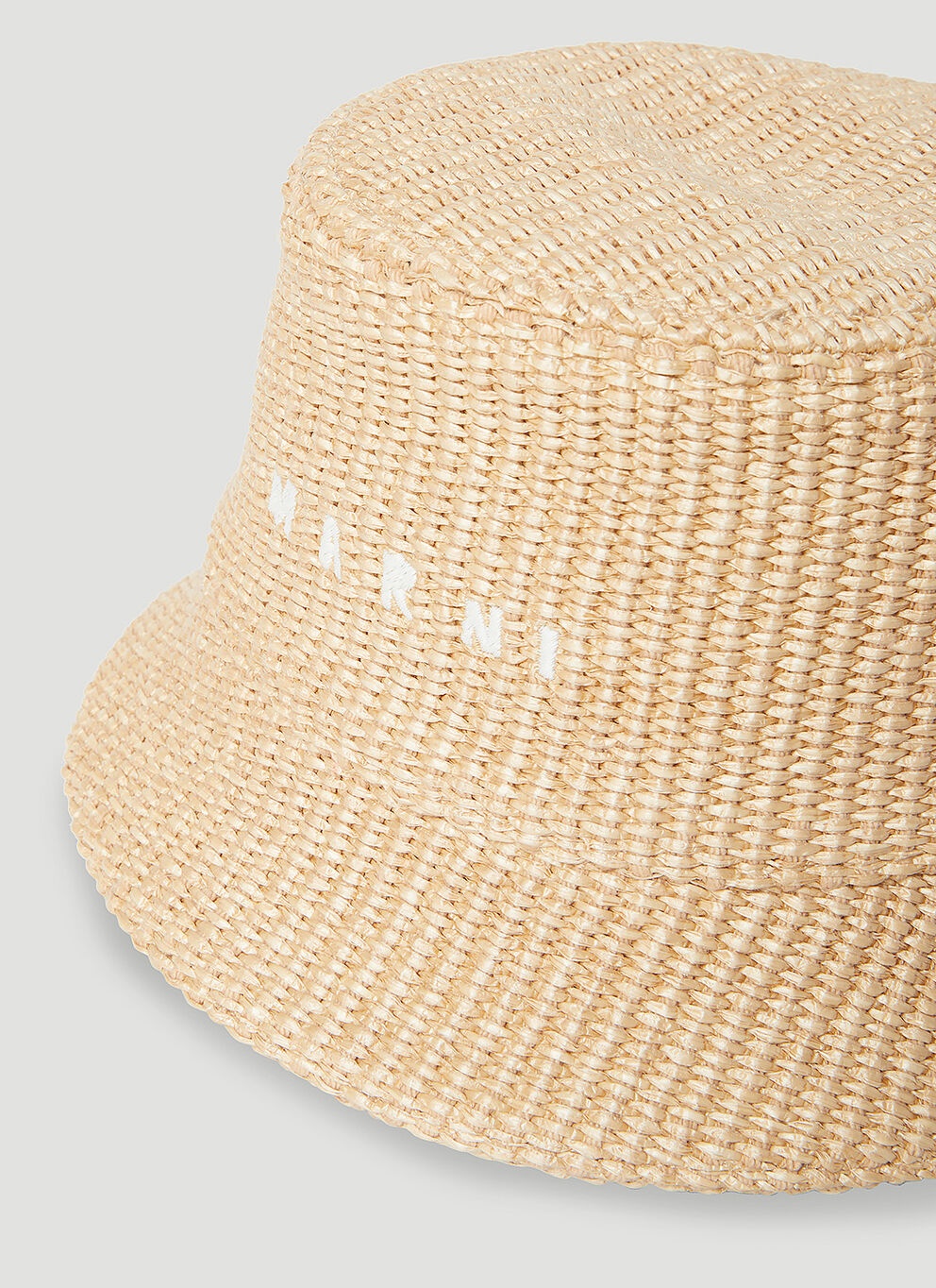 ハット Marni Raffia bucket hat with logo embroidery MARNI Raffia bucket hat with logo embroidery | Garmentory