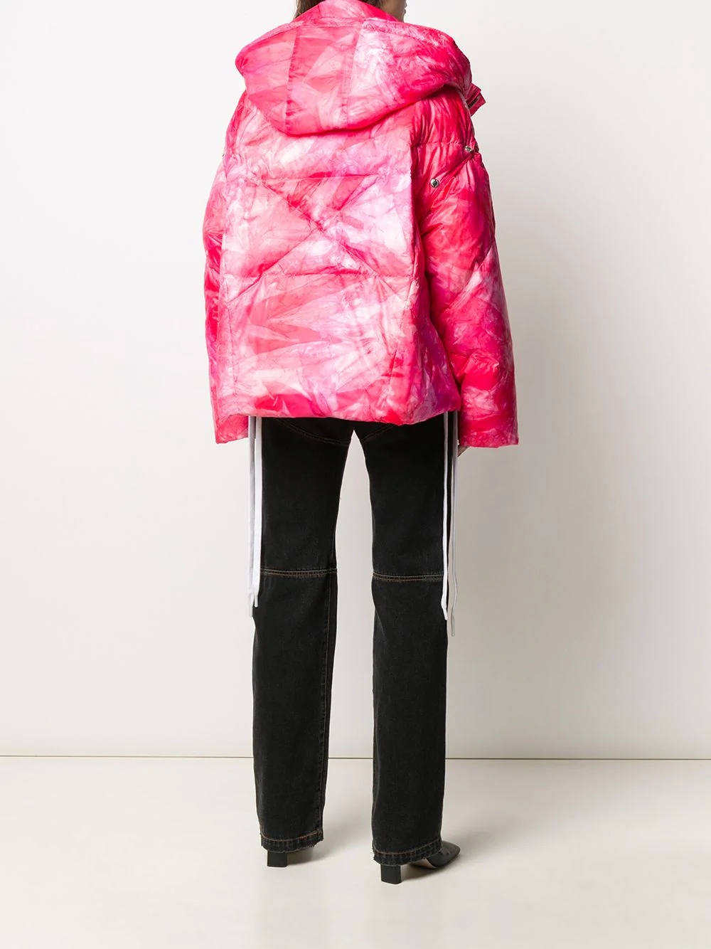 tie-dye padded jacket - 4