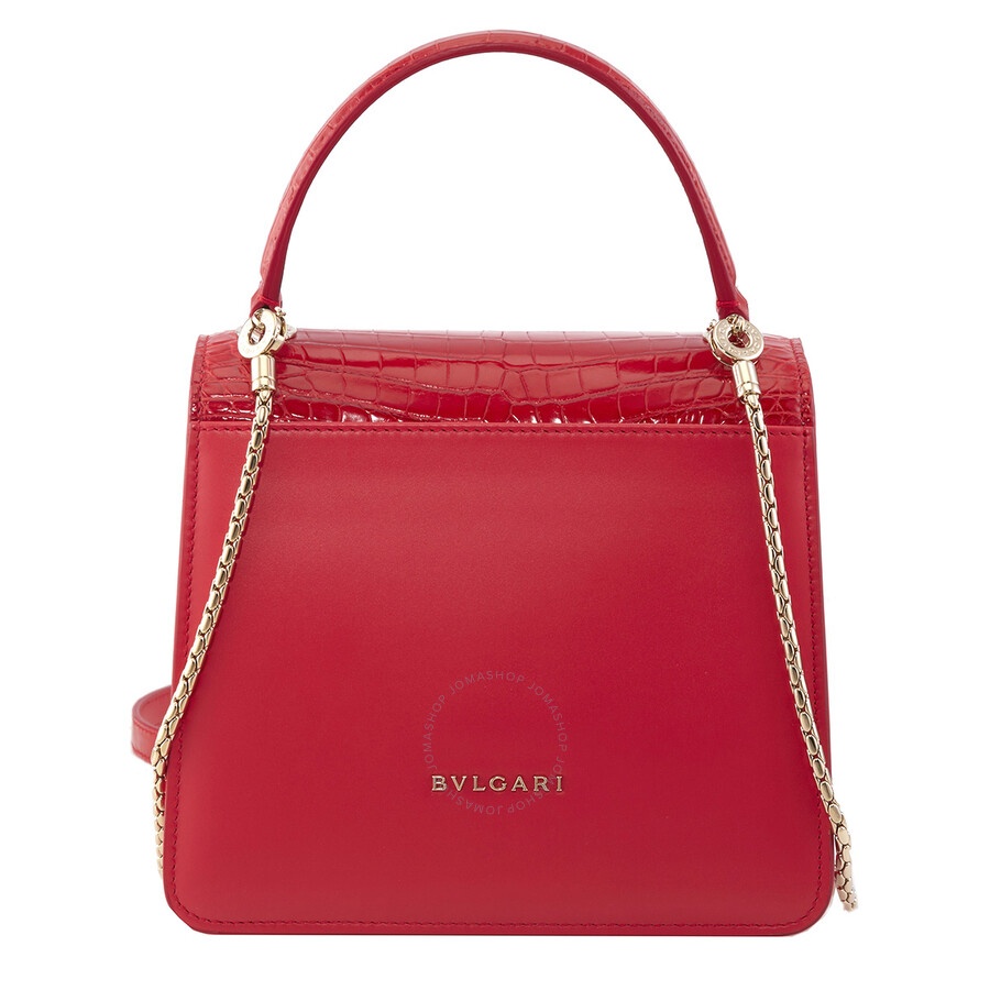 Bvlgari Serpenti Forever Crossbody Bag- Red - 5