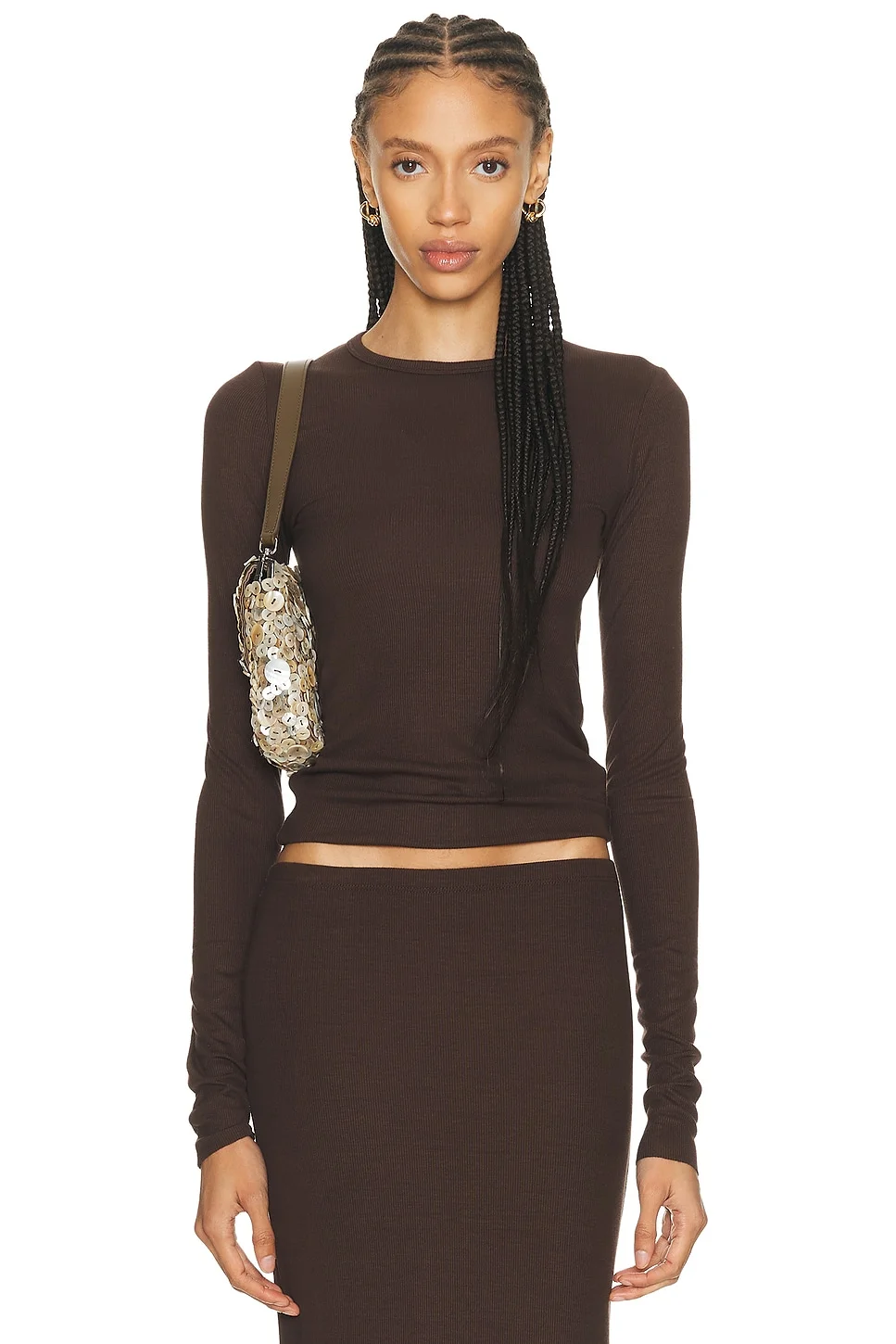 Long Sleeve Fitted Top - 1