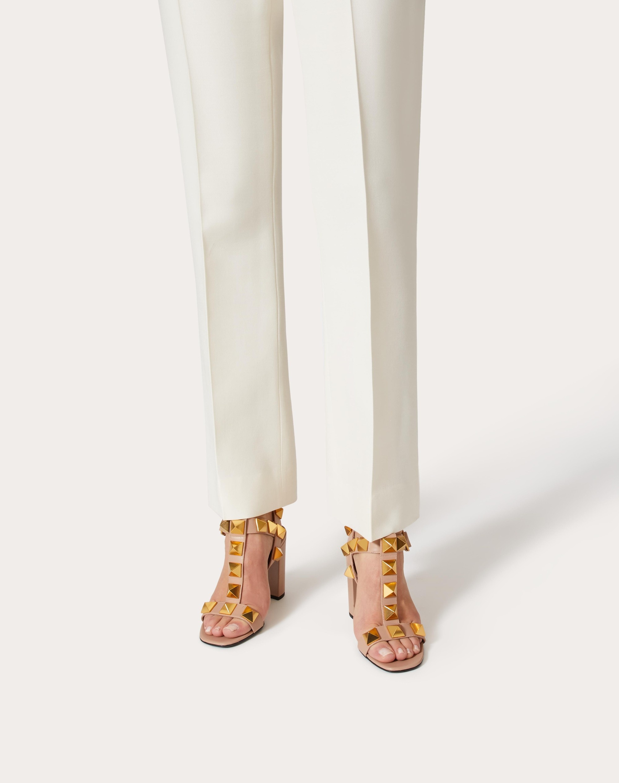 Valentino ROMAN STUD CALFSKIN SANDAL 90 MM | REVERSIBLE