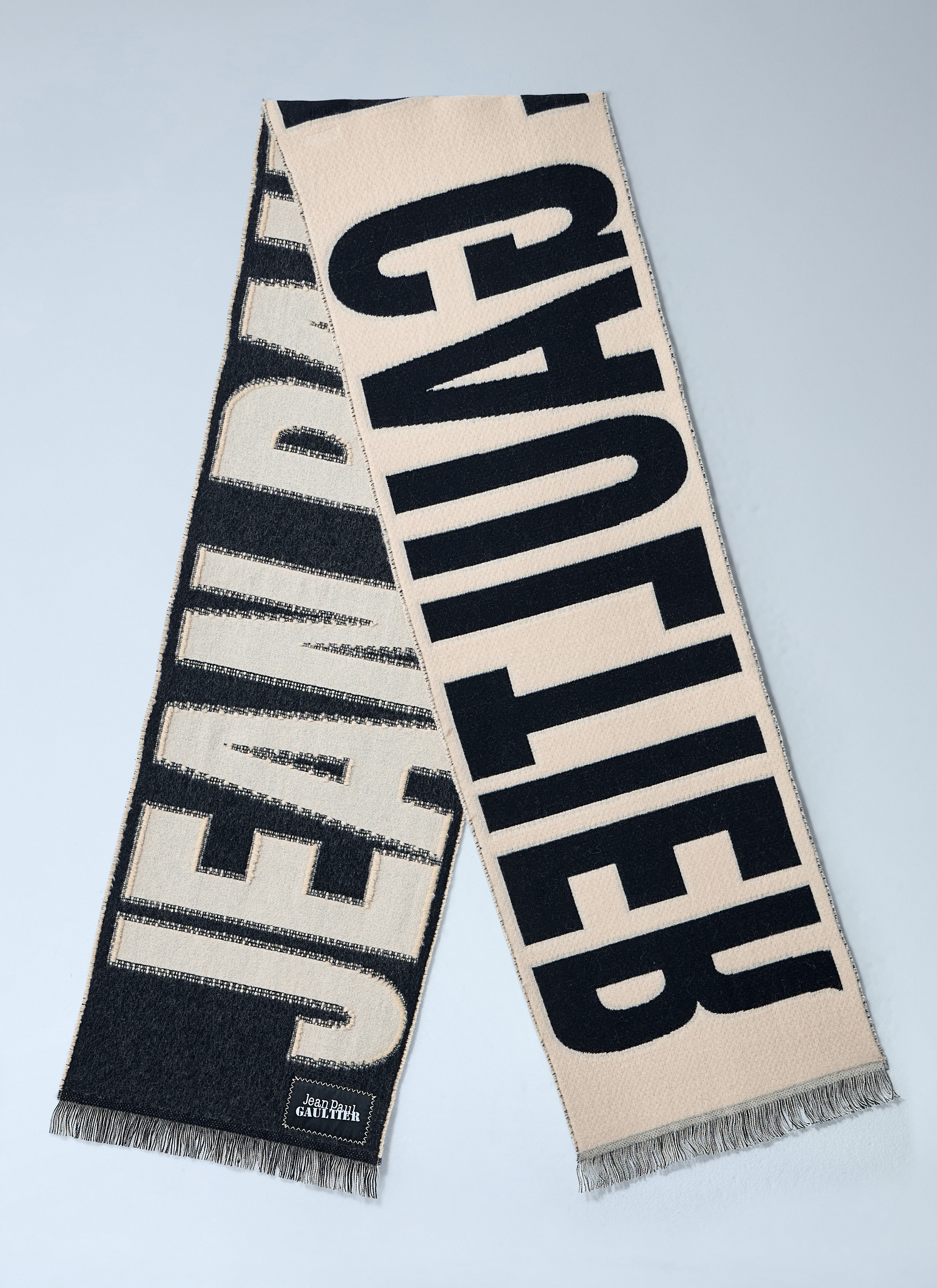 Logo Motif Wool Scarf - 2