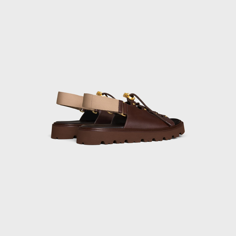 CELINE CELINE BILLIE CHUNKY SANDALE  IN Calfskin and Textile outlook