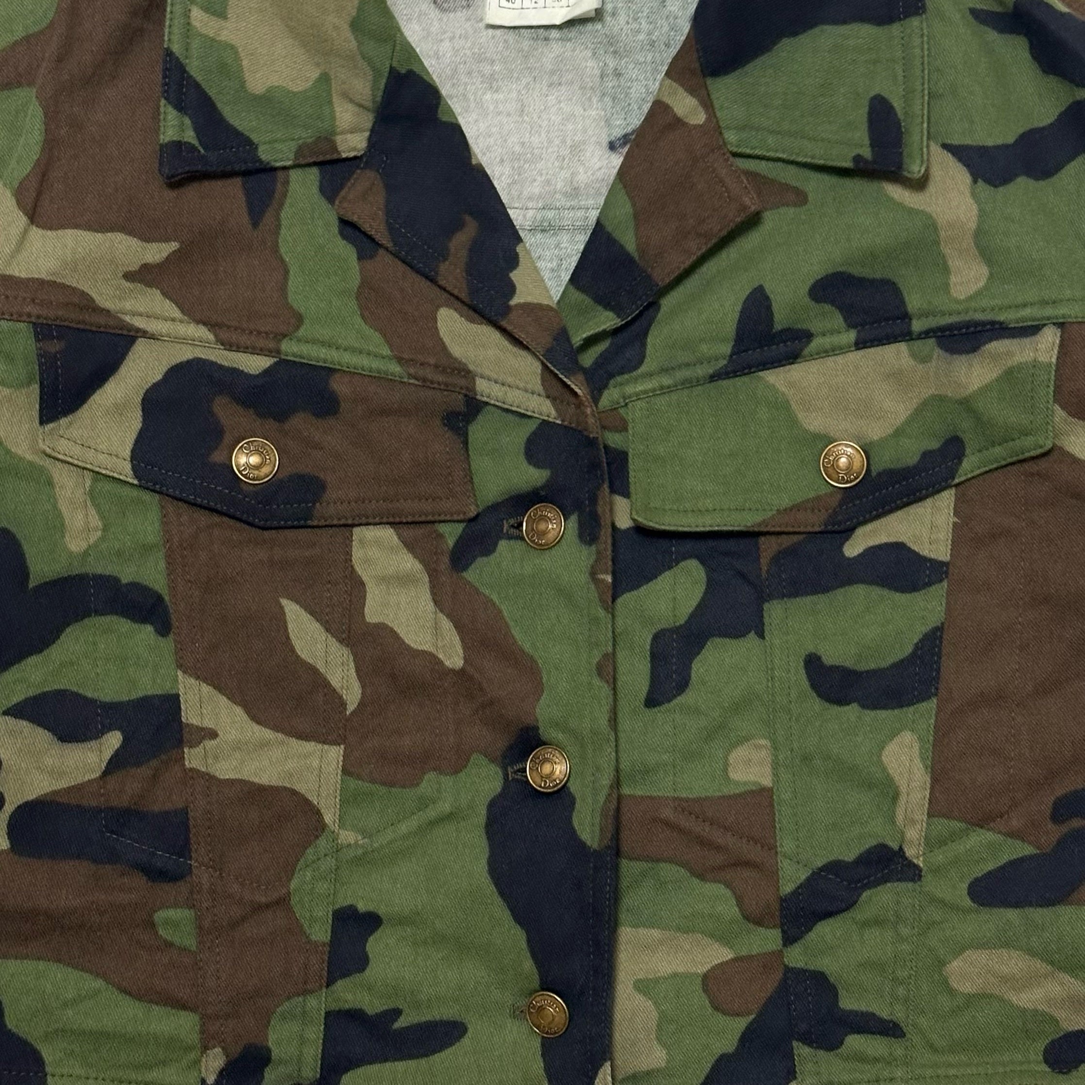 CHRISTIAN DIOR Spring Summer 2001 Camouflage Cropped Jacket - 3