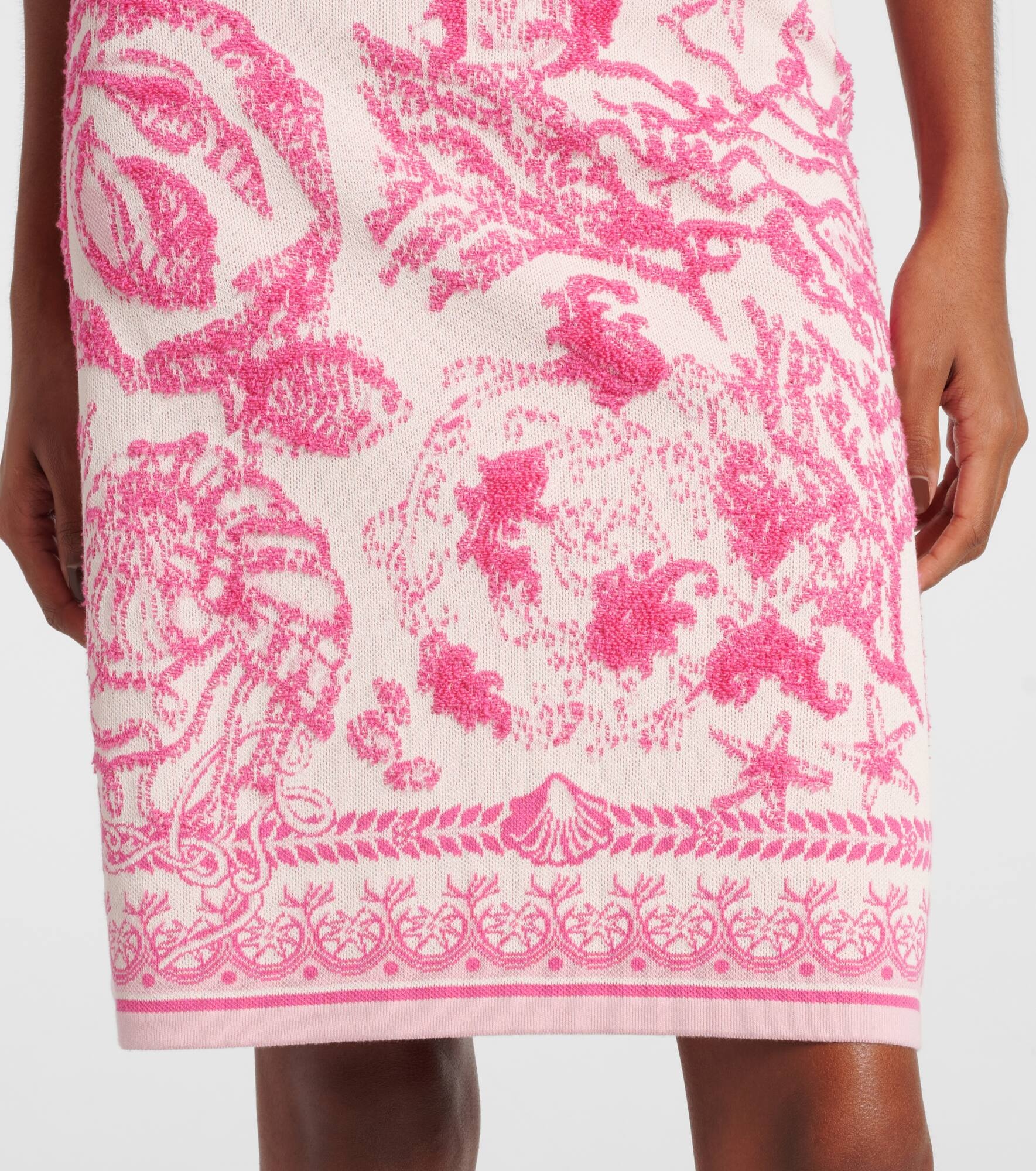 Underwater Barocco terry jacquard minidress - 5