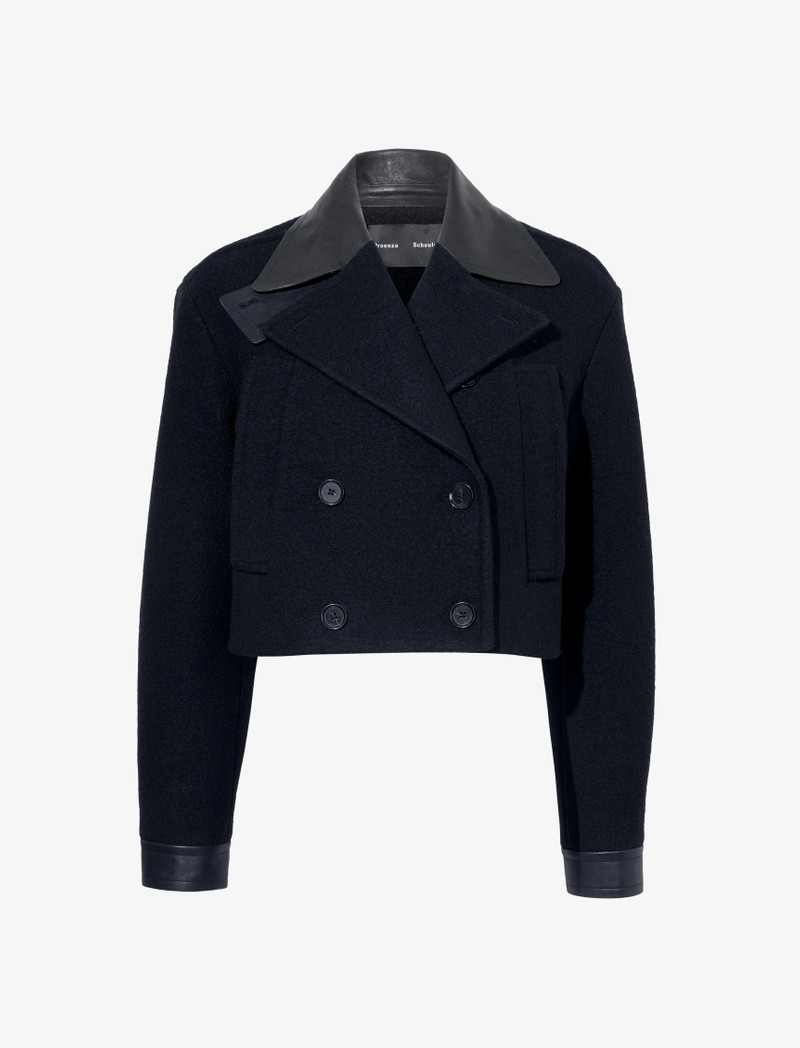Reyes Jacket in Boiled Wool Jersey 1
