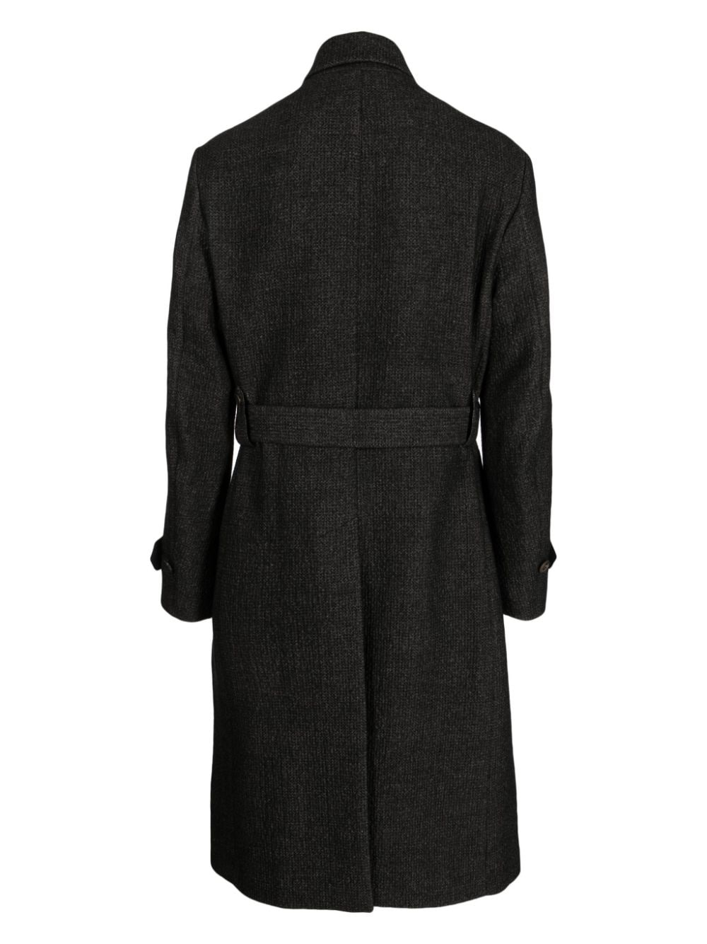 off-centre button-up coat - 2