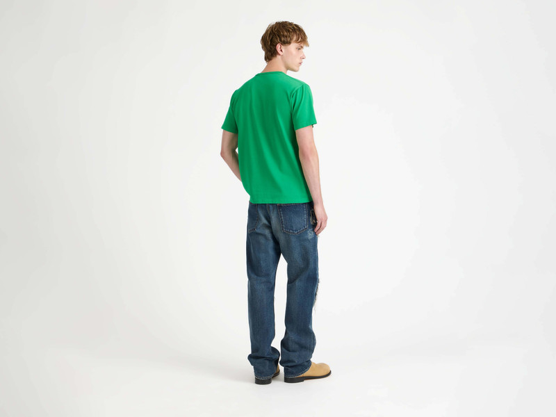 MENS 'THE START' T-SHIRT IN BRIGHT GREEN 3