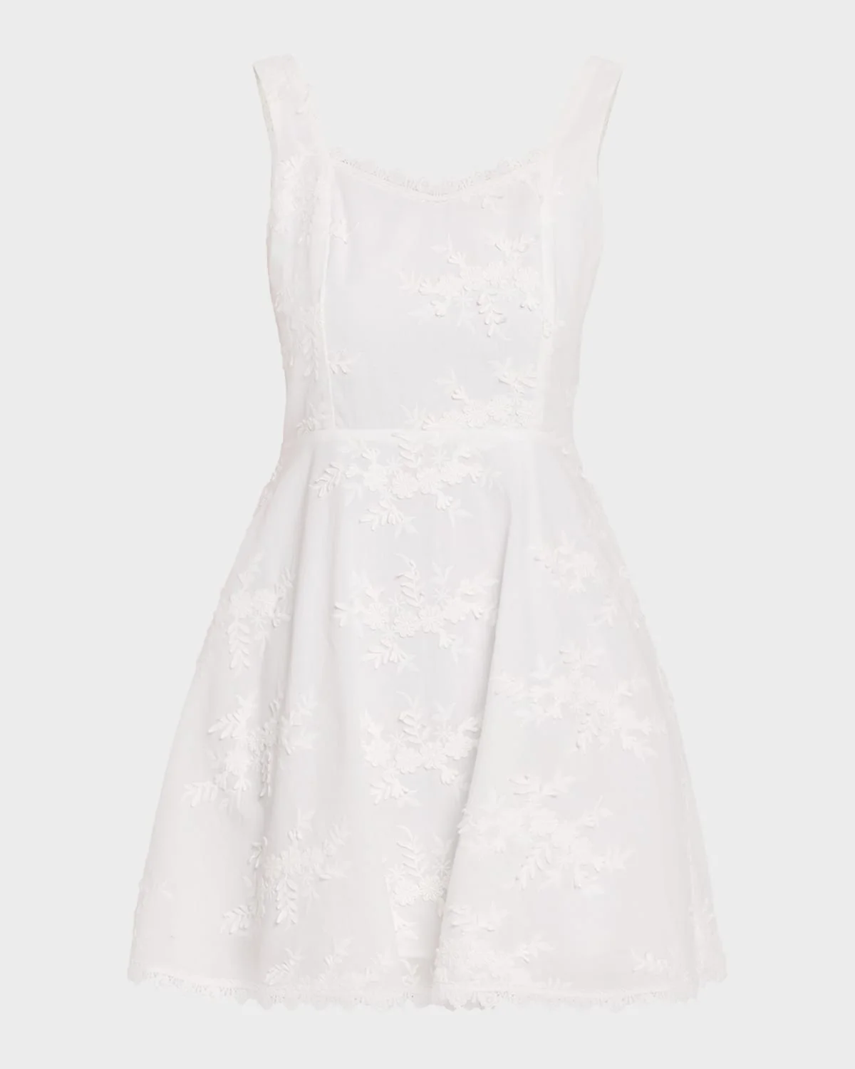 Ivy 3D Floral Cotton-Voile Dress - 1