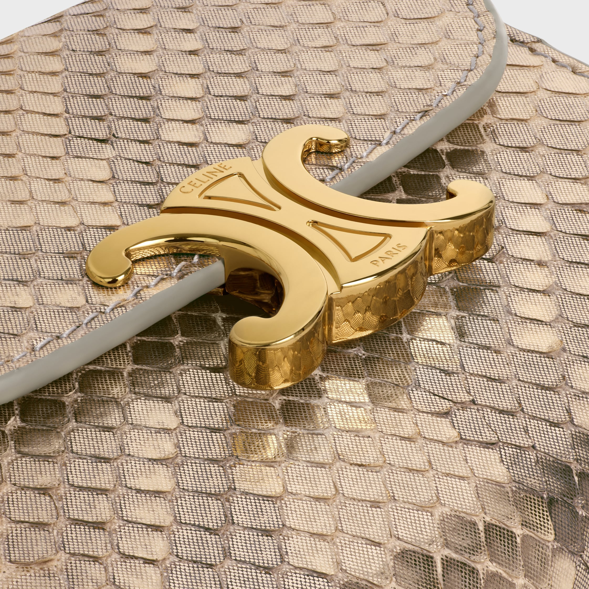 Small Flap Wallet TRIOMPHE IN PEARLY PYTHON - 5