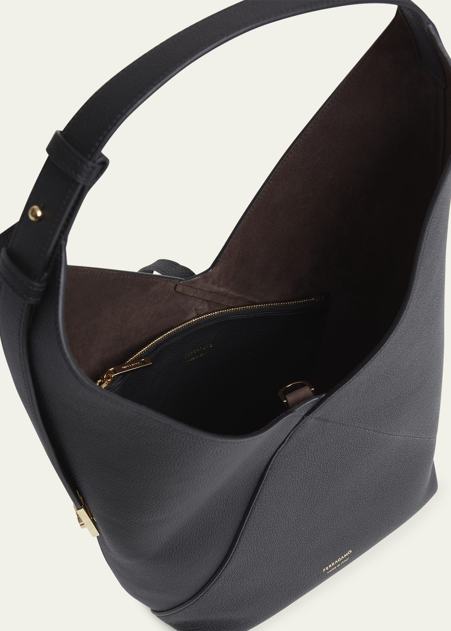 Origami Leather Hobo Bag - 3