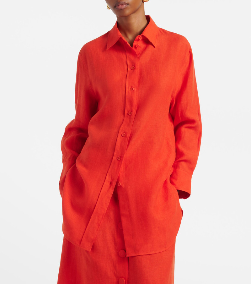 ERES Mignonnette oversized linen shirt outlook