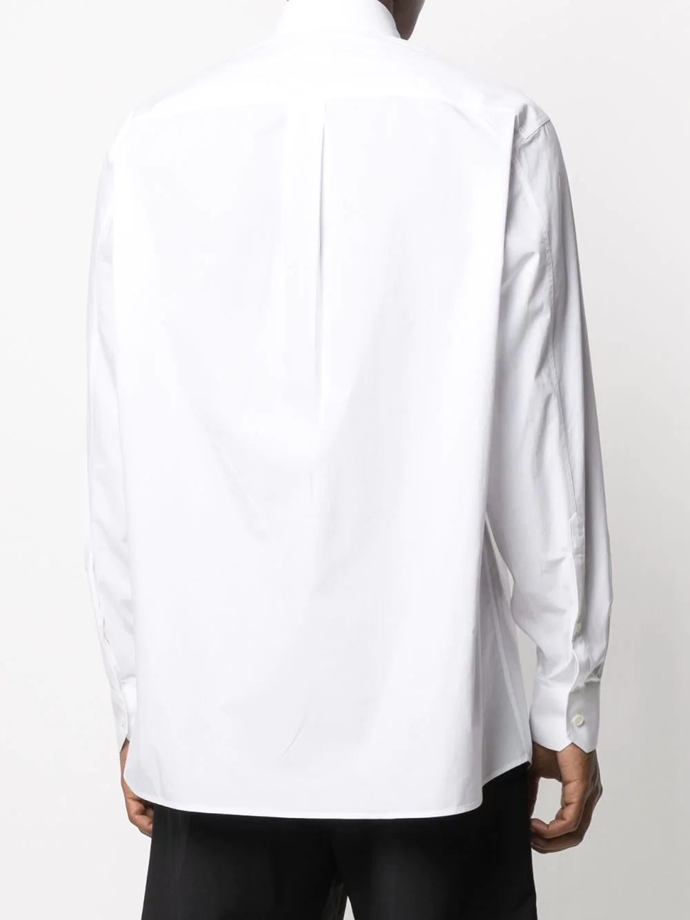 VLTN-print cotton shirt - 4