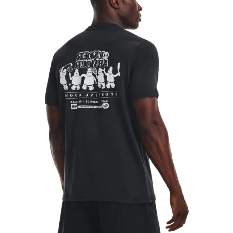 Under Armour Coach Sporting Goods T-shirt 'Black' 1376854-001 - 4