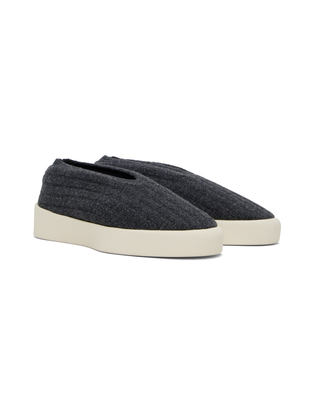 Black Moc Knit Low Sneakers - 4