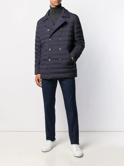 Brunello Cucinelli double-breasted padded jacket outlook