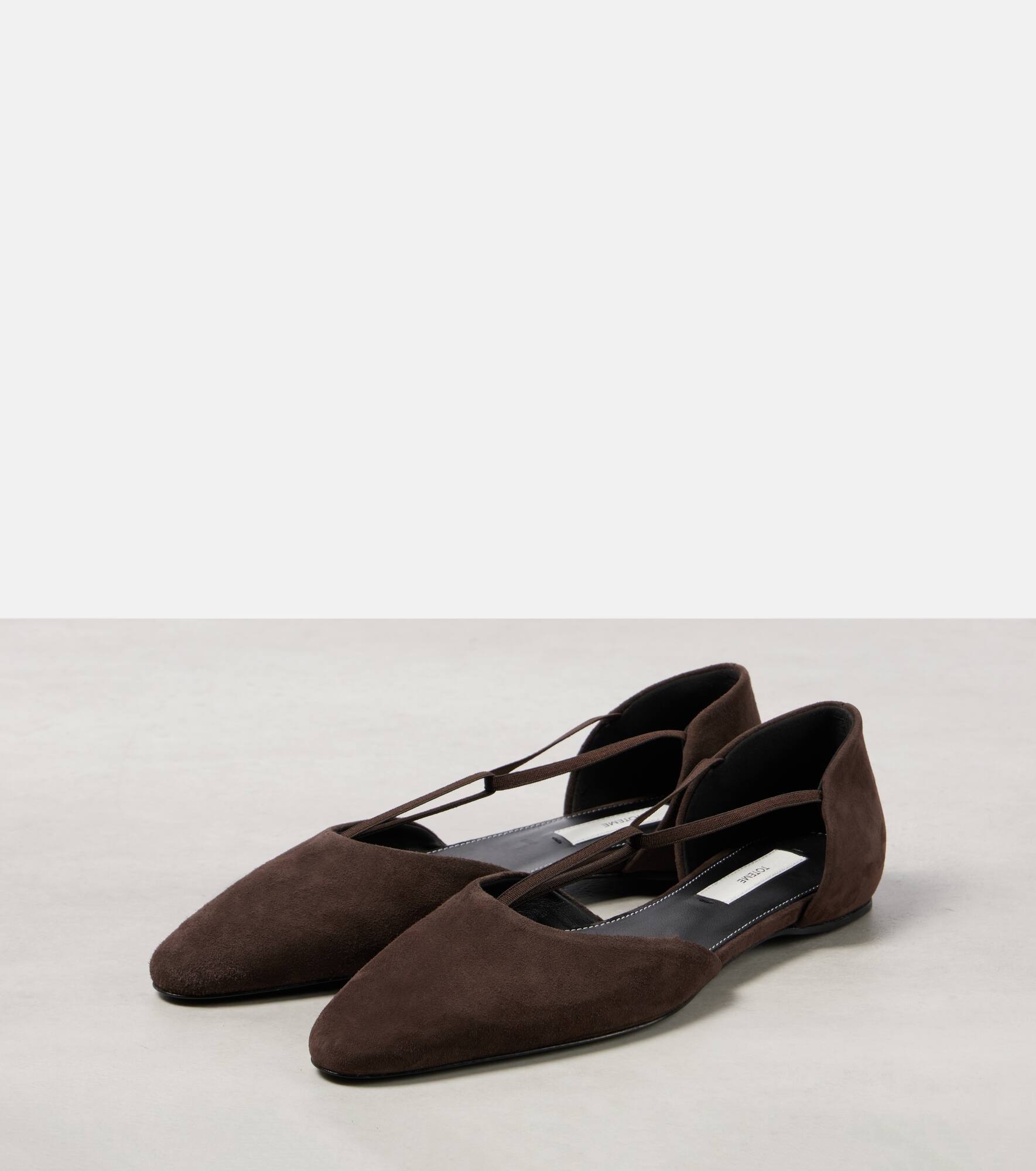 Suede ballet flats - 4