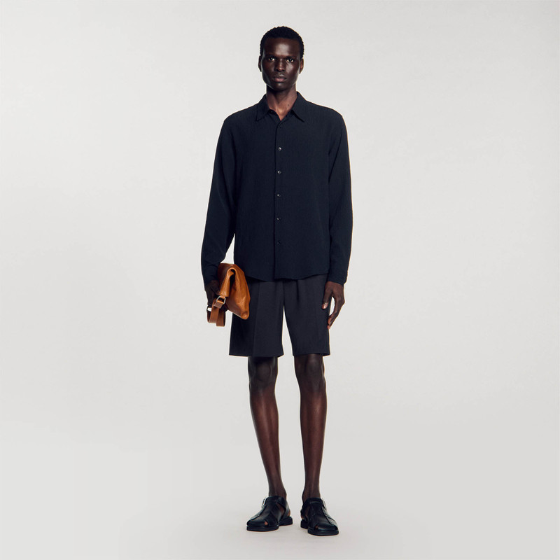 Sandro PLEATED LOOSE-FIT SHIRT outlook