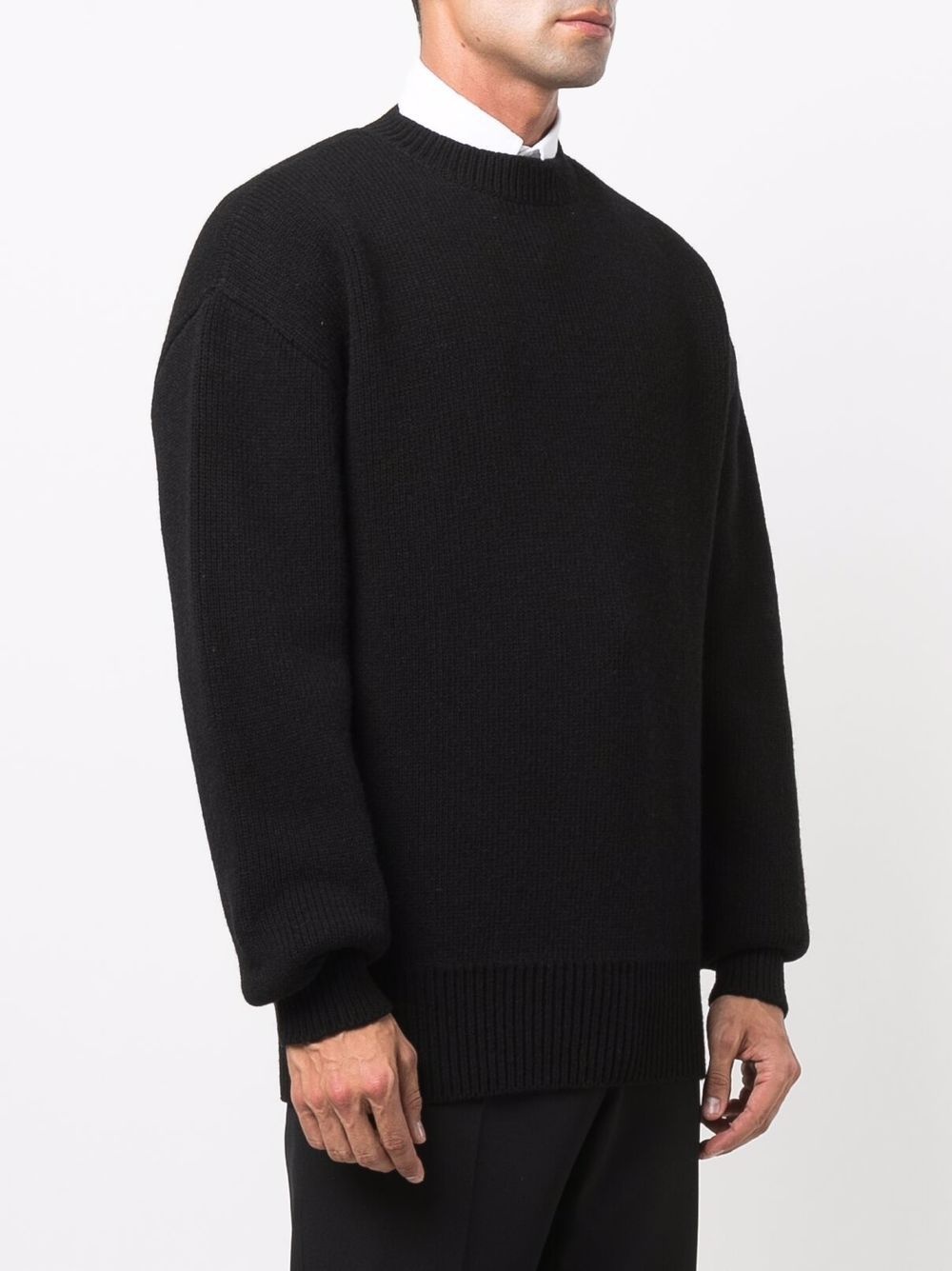 ribbed-knit long-sleeve jumper - 3