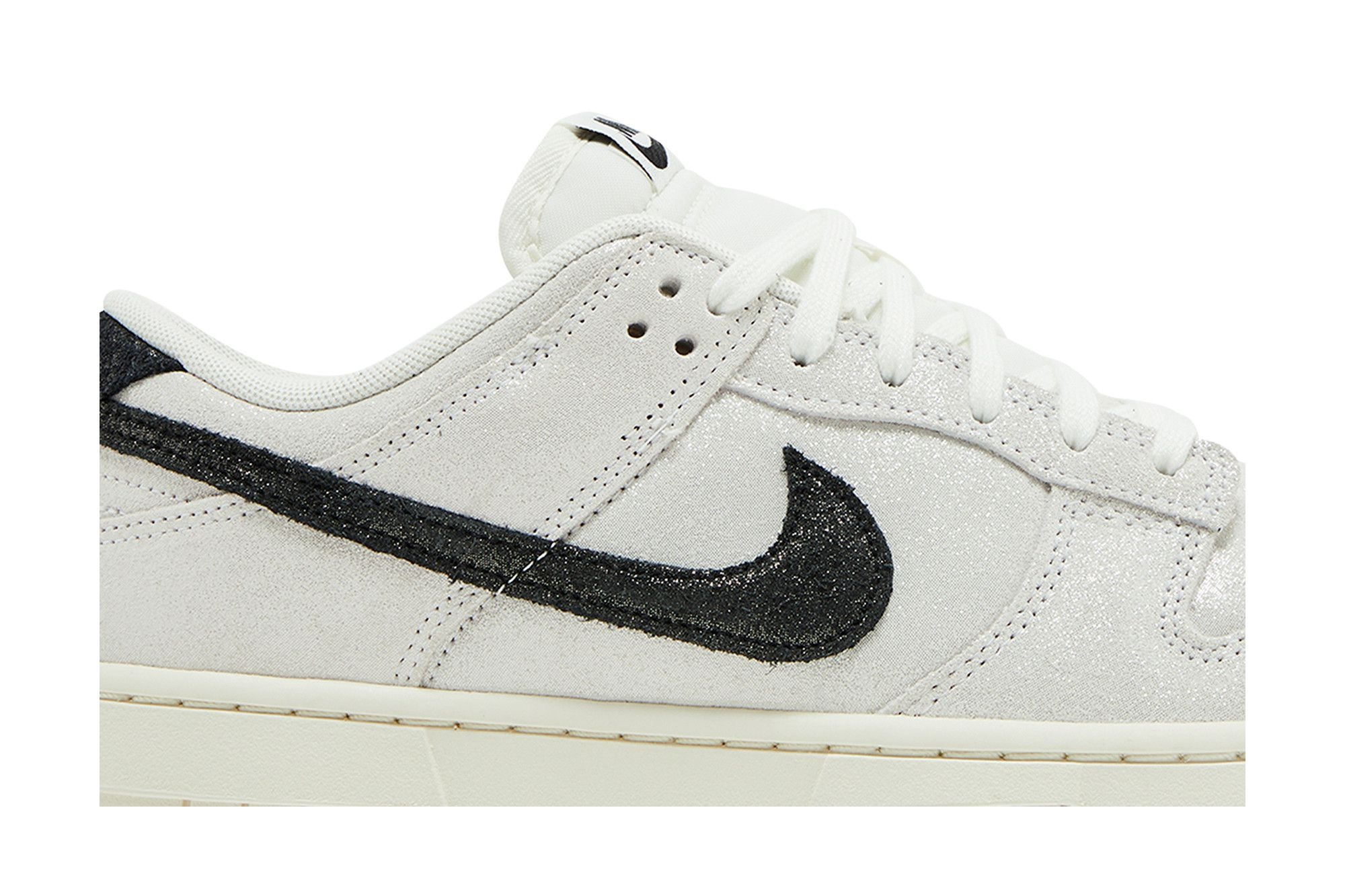 Wmns Dunk Low SE 'White Glittery Suede' - 2