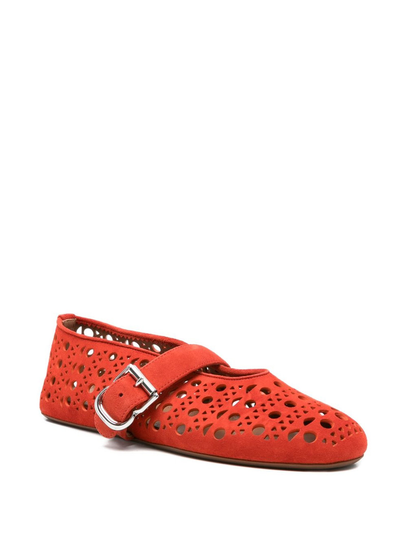 Alaïa cut-out buckle ballet flats outlook